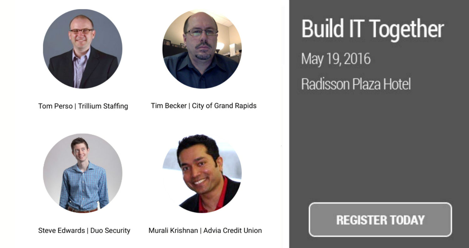 Check out the Michigan experts leading your Security panel at Build IT Together 2016